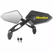 Pair of Mirrors Street Print Yellow Betamotor 350 Alp 4.0 4T 2003-2012