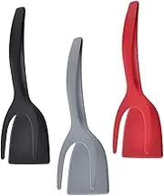 COMNESTBI 3pcs Silicone Kitchen Shovel Multifunctional Spatula Barbecue Clamp Ergonomic Design for Effortless Flipping for Cooking Pancakes Eggs Steak