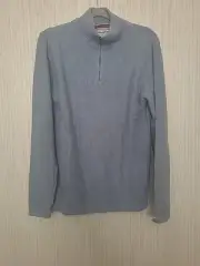 NWT Flag And Anthem Mens Size Small Blue Sweater Quarter Zip