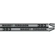 NEW 383 MASSEY FERGUSON TRACTOR HOOD DECAL KIT MF 383 HIGH QUALITY DECALS