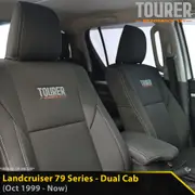 Toyota Landcruiser 79 Series - Dual Cab - GP9 Tourer 2x Front Row Seat Covers (In Stock)