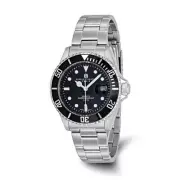 Men's Charles Hubert Stainless Steel Black Dial with Date Watch