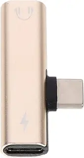 jojofuny Portable Type-c to 3.5mm Audio Adapter 2-in-1 Headphone Charger Jack Adapter for Business