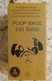 Compostable Dog Poop Bags Pet Waste Bags Unscented 100% Biodegradable 120 count