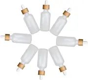 Homoyoyo 8 Pack Glass Essential Oil Dropper Bottles - Portable Empty Travel Containers for Aromatherapy - Perfumes and Essential Oils for Home and On The Go Use