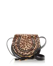 Chloe Marcie Small Calf Hair Saddle Bag