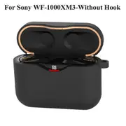Case For SONY WF-1000XM3 Earphone Accessories Charging Box Cover Case For SONY WF 1000 XM3 WF-1000XM4 Shell with Anti-lost Hook Black