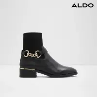 在飛比找momo購物網優惠-【ALDO】FRANINA-個性時尚平底側釦中筒襪靴-女靴(