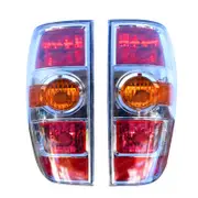 Pair Tail Lights Fit For Mazda BT50 XTR UTE 2008-2011 Left + Right Chrome