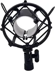 BIUDECO Shockmount Microphone Stand Mount Durable Metal Spider Bracket for Condenser Mics Noise Reduction Easy Installation Black