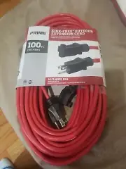 Prime kink FREE Outdoor Extension Cord 100 ft.