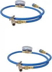 Beatifufu 2pcs 55mpa R134a Hose Ac Recharge Hose for Home Auto Hvac Systems Gauge