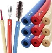 Vive Foam Grip Tubing for Utensils Tools Pens - 3 Sizes, Comfort Grip