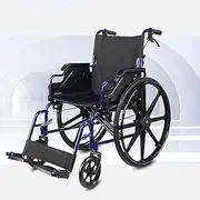 Foldable lightweight portable lightweight wheelchair chair seat (black)