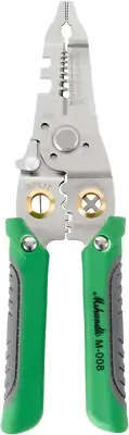 8" Multifunctional Wire Stripper and Crimper Pliers for Electrical Work