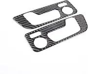 Soft Carbon Fiber Style Car Seat Adjusting Switch Knob Panel Cover Sticker Compatible for BMW 8 Series G14 G15 G16 2019-2023 Accessories(Carbon Fiber Style)