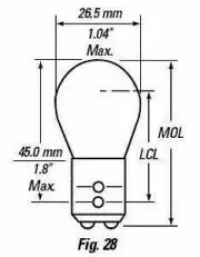 Turn Signal Light General Electric 2057NA