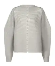 Circle knitted sweater 2 gray tone