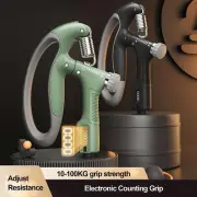 10-100 kg R-Shape Hand Grip Strengthener Finger Exerciser Indoor Therapy Forearm