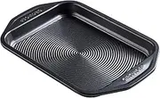 [Circulon] Ultimum Small Baking Tray Non Stick - Small Oven Tray, Durable Carbon Steel, Freezer & Dishwasher Safe Bakeware, Black, 29.2 x 19.8 x 2.5cm