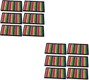 KICHOUSE 2pcs 6 Mark Highlight Strips Bookmarks for Books Portable Page Markers Office Supplies
