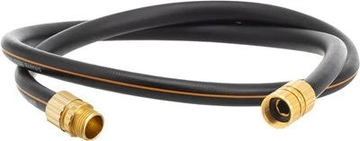 Leader Hose 5/8" x 4ft, Custom Length, No Kink, Flexible, Leakproof Water Hos...