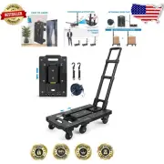 Portable 330LB Dolly Cart with 7 Tank Wheels - Ideal for Travel and Storage