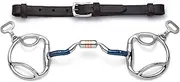 Cavalon Slotted D-Ring Low Port Capsule Sweet Iron Snaffle Bit