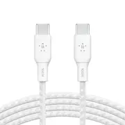 Belkin Braided USB-C cable PD 2.0 100W - Black (CAB014bt2MBK), USB-IF Certified, Cable Length 2M
