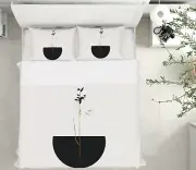 3D Simple Leaves 3596NA Bed Pillowcases Quilt Cover Duvet Boris Draschoff Fay