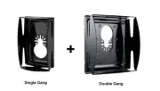 QBit SQ1000-S + SQ1000-D 1 & 2 Gang Saw Blade Oscillating Tool Wall Outlet Box