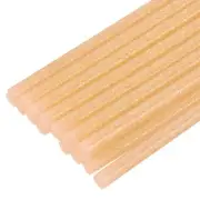Mini Hot Glue Gun Sticks 8" x 0.27" for Glue Guns Glitter Orange 16pcs