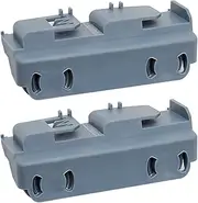 WD28X27241 Dishwasher Rack Carrier and Roller Kit Dishwasher Lower Rack Wheels Assembly Replacement for GE Replacement for Hotpoint Replacement for Haier Replace# AP6990367 WD12X10439(Grey 2Pcs)