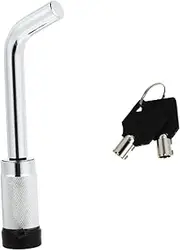 Mikinona Hitch Trailer Hitch Lock Pin Latch Locking Trailer Receiver Lock for Cars Cars Yachts Weatherproof and Made of Solid Carbon Steel