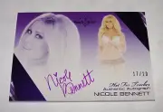 2012 Benchwarmer NICOLE BENNETT Hot For Teacher #38 Purple Auto/20 Zohan - Sexy