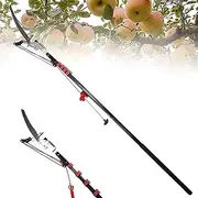 Telescopic Tree Pruners, Professional Fruit Picker, Telescopic Pole Saws Height Extendable Pruning Saw Gardening Branch Saw Loppers Cutter with Sk5 Cutting Blade for Pruning Branches and Lea