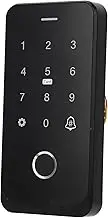 TF9 Waterproof Outdoor Door Access Control System Kit with Fingerprint, Password, Card, NFC, App, RFID Access Control Keypad Touch Panel, Keypad Reader WiFi Controller for Tuya