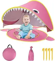 Children's Indoor Tent, Children's Play Tent, Cartoon Outdoor Play House, Foldable Playhouse with Integrated Small Pool, UV Protection, Waterproof Baby Outside Parasol for the