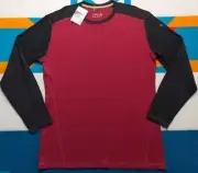 NWT SmartWool Merino 250 Baselayer Crew Neck Wool Pullover Outdoor Red Black XL