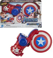 MARVEL Avengers Captain America Shield Nerf Power Moves Disc Launching Toy Play