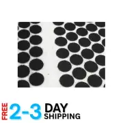 Self Adhesive Dots Nylon 1000pcs 0.59" Diameter Waterproof Hook & Loop Black