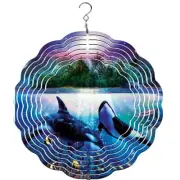 Whale Underwater Wind Spinner, yard decoration, orca wind spinner