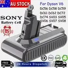 21.6V 6000mAh for Dyson V6 Battery Absolute Animal DC58 Handheld DC59 SV03 SV04
