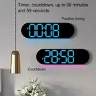 Innovative LED Wall Clock Design With Temperature Display & Remote Feature