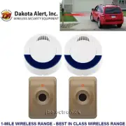 DAKOTA ALERT DCMA-4000 DRIVEWAY ALARM - 2 RECEIVERS - 2 WIRELESS MOTION SENSORS