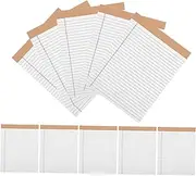 BCOATH Wide Ruled Notebook Legal Notepads Lined Paper 10 Pack 80gsm Paper Perforated Pages Daily Planner Agenda Journal Teacher's Pad