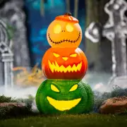 18 1/2" The Nightmare Before Christmas Light-Up Jack & Oogie Boogie Decoration