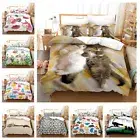 Cute Cat Series Duvet Cover Single Double Queen King Size Pillowcases Bedding