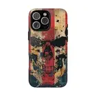 Red Blue Skull American - Phone Cover Case for iPhone 16 15 14 13 12 11