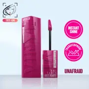 Maybelline New York Super Stay Vinyl Ink Liquid Lipstick - Unafraid(4.2ML)